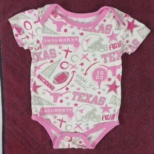 Texas Longhorns Girls Toddler Pink One Piece Size 9 Months